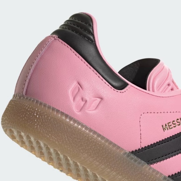 NIB ADIDAS MESSI CLASSIC SAMBA PINK INDOOR LEATHER SOCCER SHOES MENS 10 - Picture 11 of 16